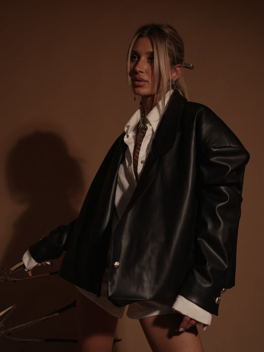 No Gender Zipper Blazer