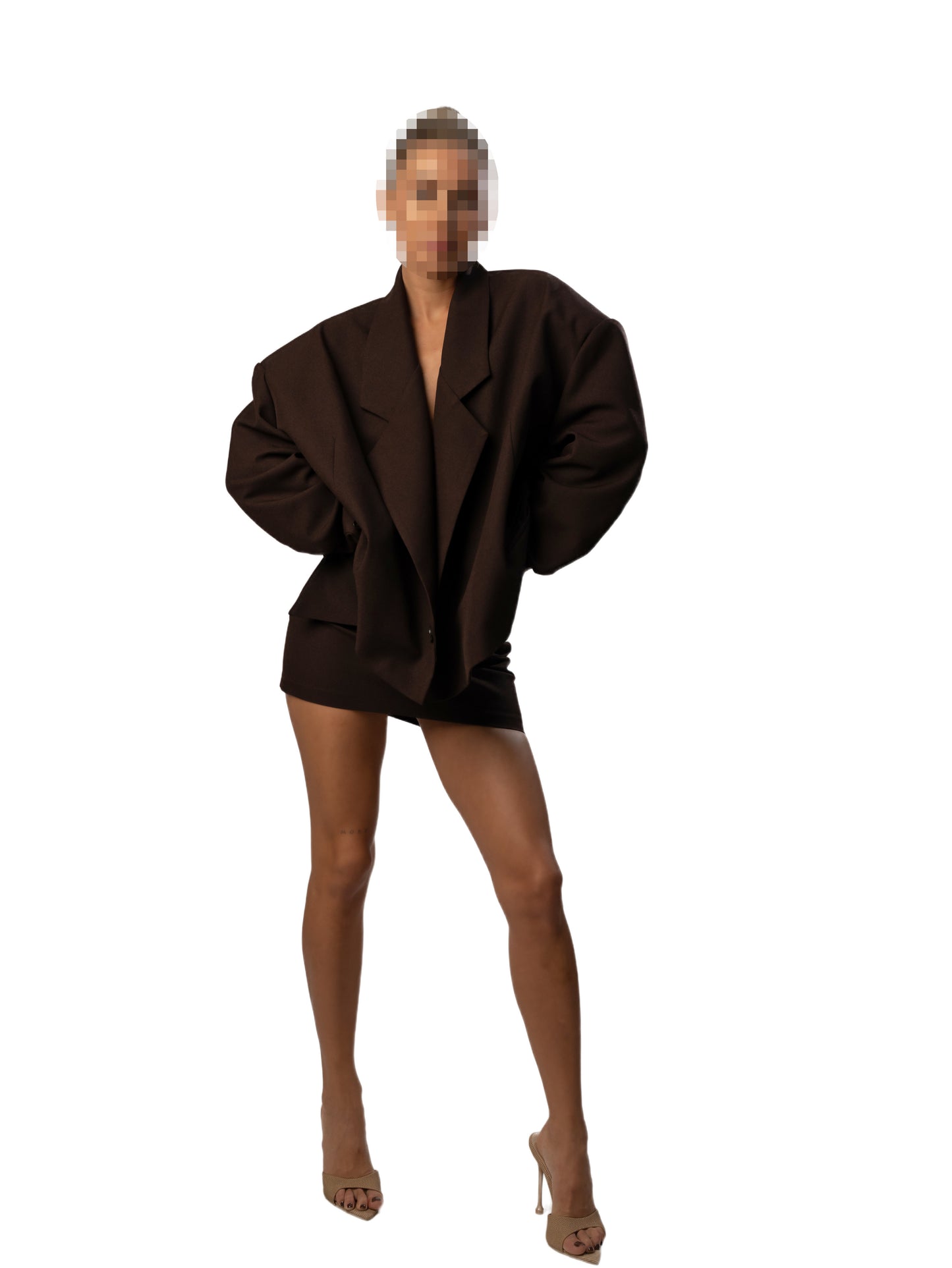 no gender oversized blazer