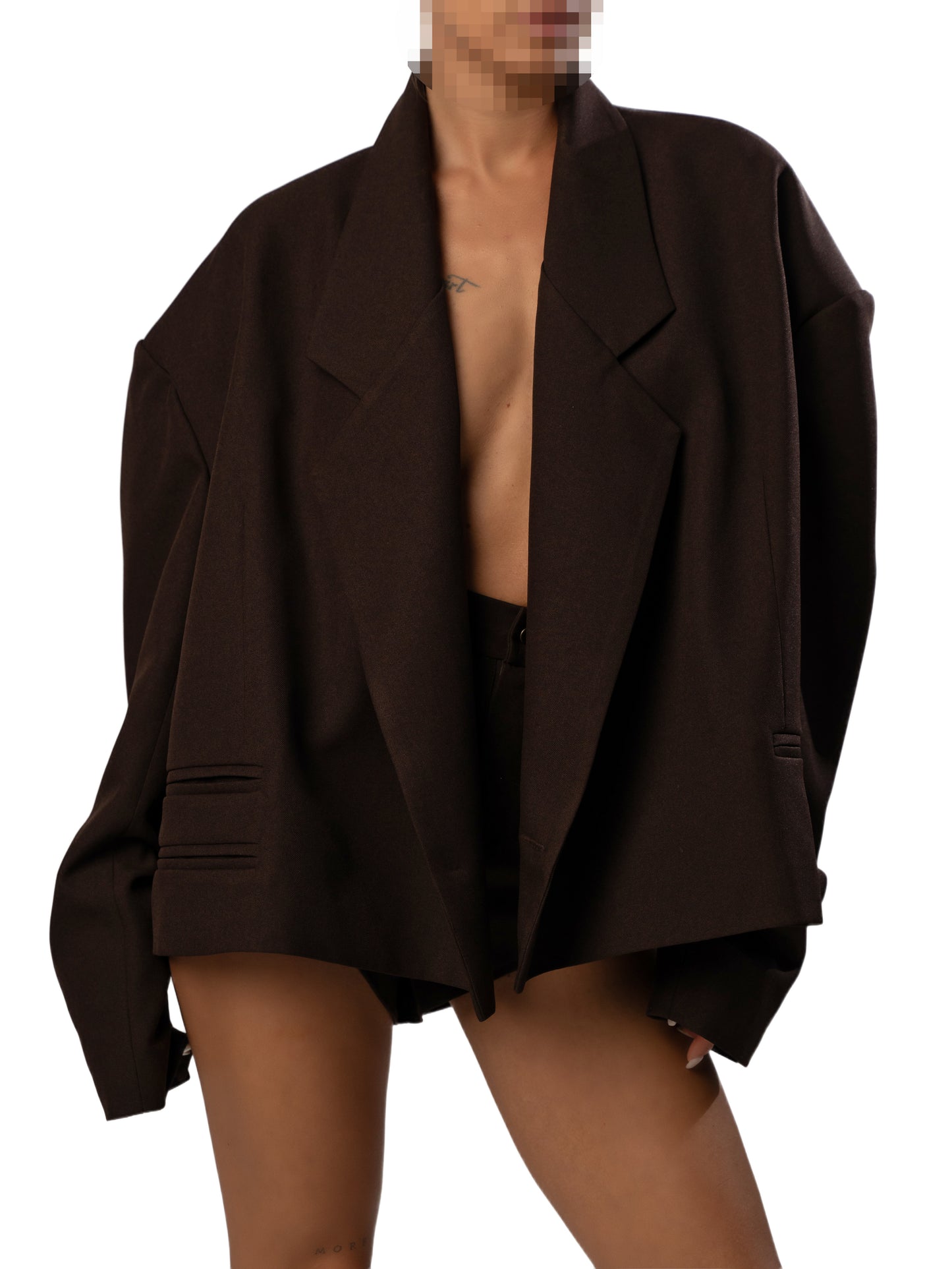 no gender oversized blazer